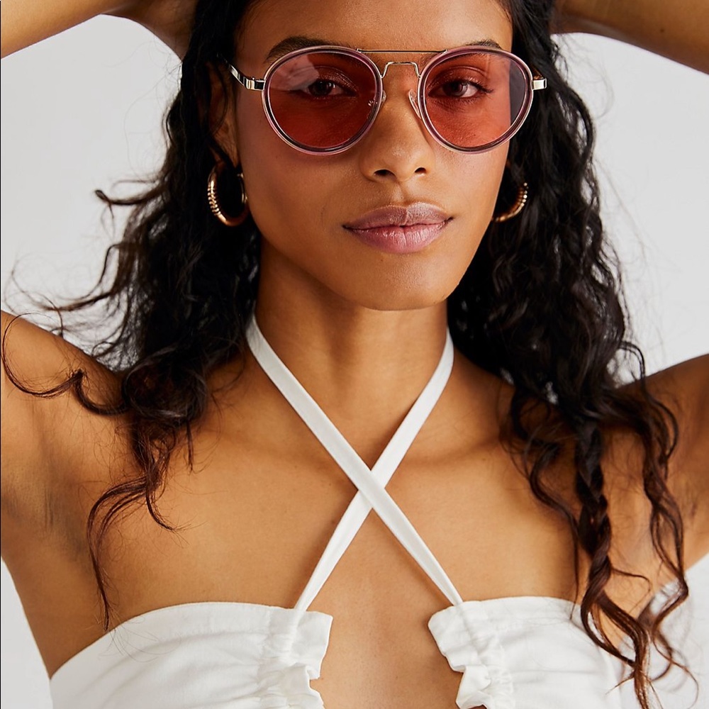 Rose colored sunglasses Lele sadoughi